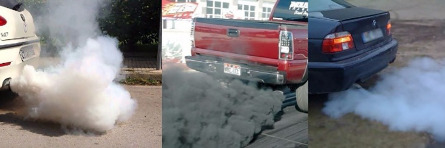Густой дым из выхлопной трубы- признак неисправного двигателя авто