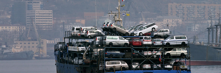 Перевозка автомобилей из Японии на корабле