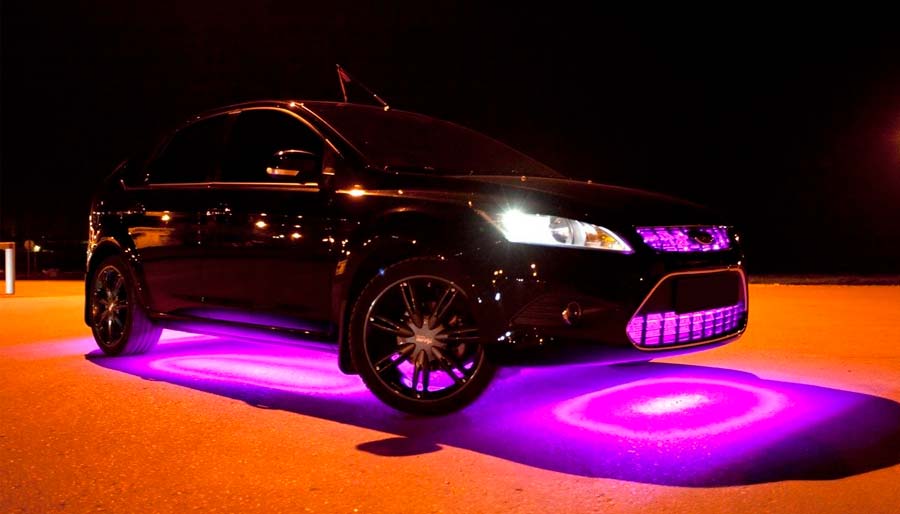 Тюнинг авто с помощью неоновой подсветки
