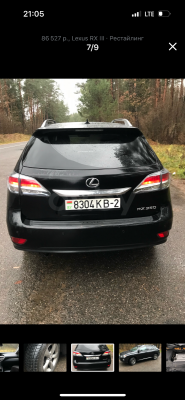 Lexus Rx 2013 года в городе Глубокое фото 2